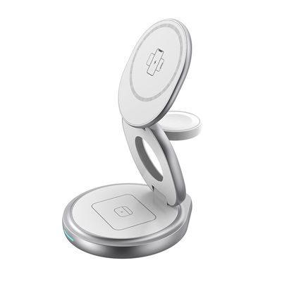 Guter Preis 3 IN 1 Metall-Wireless-Ladegerät 15W Iphone Iwatch Airpod-Ladegerät Online