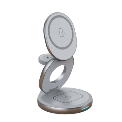 Guter Preis Zinklegierung Metall Wireless Charging 3 in 1 Wireless Charger Mehrere Geräte nicht drehbar Online