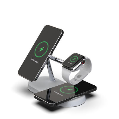 Guter Preis iPhone Watch All-in-One drahtloses Ladegerät Stand 5 in 1 magnetisches schnelles drahtloses Ladegerät Online