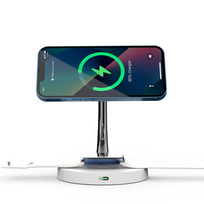 Guter Preis 4A 12V All-in-One drahtloses Ladegerät Telefonuhr Ohrhörer Magnetisches drahtloses Ladegerät Online