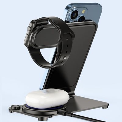 Guter Preis 3W Leistung Metall drahtloses Laden für Kopfhörer und Apple Watch Online