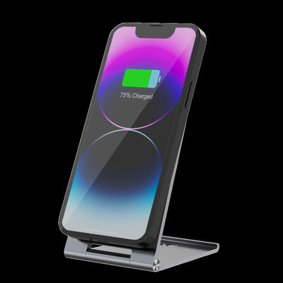 Guter Preis Qi 2 Aluminiumlegierung Klappbarer drahtloser Ladestand für andere Qi-Telefone und Ohrhörer Online