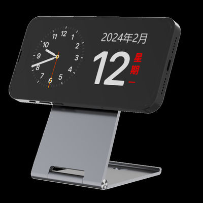 Guter Preis Aluminiumlegierung Qi 2 Metalldrahtloser Ladegerät mit USB-C-Schnittstelle und Dämpfungs-Faltdesign Online