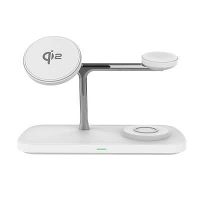 Guter Preis Weißmagnetisches drahtloses Ladegerät mit 15W Schnellladung und Arbeitsfrequenz von 110-205KHz Online