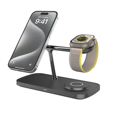 Guter Preis QI2 Magnetic Wireless Charger Stand, 3 in 1 Wireless Charging Station Travel Charger for Multiple Devices for iPhone 17 16 15 14 13 12 Pro/Max/Plus/Mini, iWatch, AirPods Online