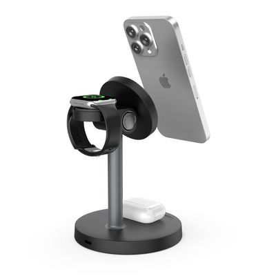 Guter Preis 5V/3A 3 in 1 multifunktionales drahtloses Ladegerät CE/FCC/RoHS/UKCA zertifiziert Online