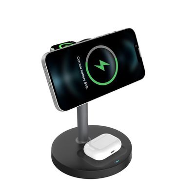 Guter Preis S11 3 in 1 magnetischer drahtloser Ladestand mit verstellbarem Ladewinkel und USB-Eingabeoberfläche Typ C Online