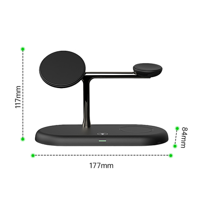 Guter Preis OEM/ODM T256 drahtloses Schnellladegerät ABS-Telefoneregler Schwarzes Ladegerät Online