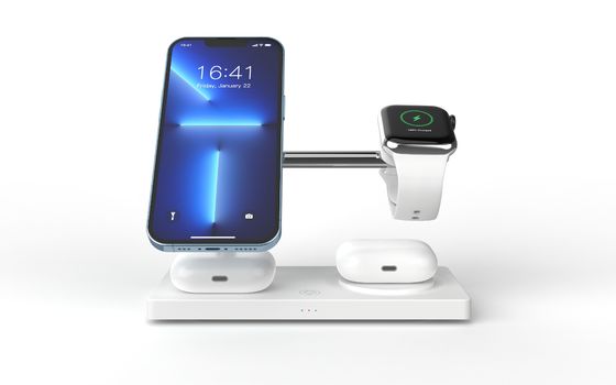 Guter Preis T218 Apple Wireless Charger For Iphone ABS+Zine Alloy Black Wireless Charger Online