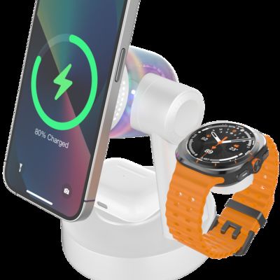 Guter Preis Qi2.2 Z6 Bluetooth Speaker Wireless Charger 5 in 1,Wireless Charging Station for  iPhone 17/16/15/14/13, Galaxy S25/S24/S23/S22 Online