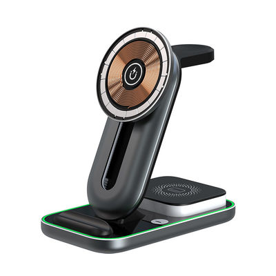 ABS PC drahtloser Telefonhalter 4 in 1 magnetisches drahtloses Ladegerät für Telefon