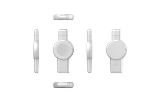 6mm Getriebe Weiße tragbare Uhr drahtlose Ladegerät 3 in 1 Samsung/Apple
