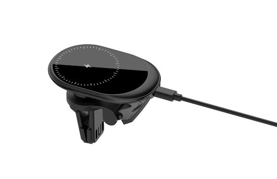 Schwarzes Mini 15W schnelles Magnetladegerät