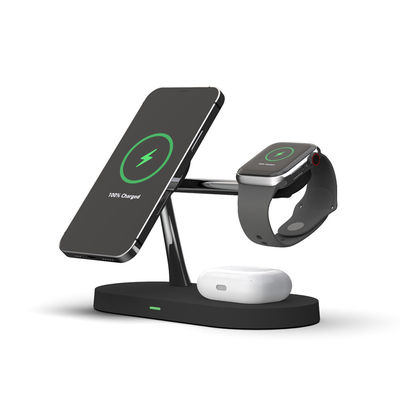 5 in 1 15W Qi Fast Holder Wireless Charging Stand für iPhone Apple Watch Ladestation
