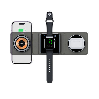 Guter Preis 15W Reise-Wireless-Ladegerät FCC Klappbar Samsung 3 In 1 Ladevorrichtung Schwarz Online