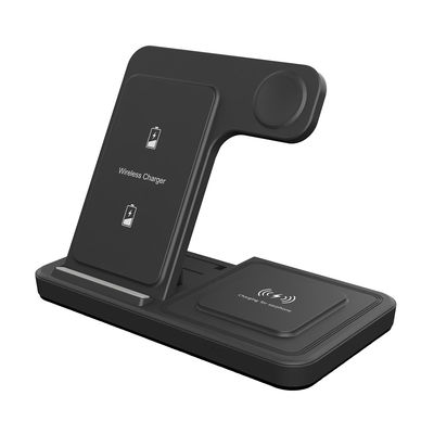 15w Multifunktionales drahtloses tragbares Ladegerät für Iphone schwarz-weiß ABS Metarial
