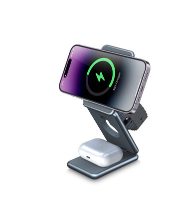 Guter Preis 15W Aluminium-Telefonhalter Alles in einem drahtlosen Ladegerät für Apple Samsung Online