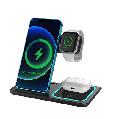 Guter Preis 15W Portable Wireless Charger Dual Output Kompatible mehrere Iphone Ladestationen Online