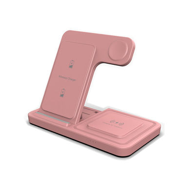 Halter drahtlose Ladung Dual Coil 3 in 1 Iphone 15W Schnellladung Schwarz oder Weiß