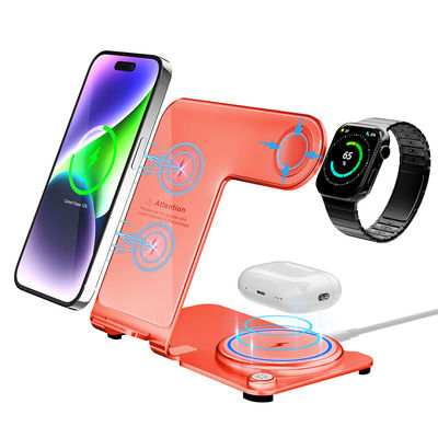 Guter Preis Stylische Ladestelle mit hoher Ladewirksamkeit PD/QC Metal Wireless 3 In 1 Online