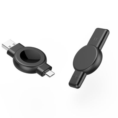 Guter Preis Kompaktes Design drahtloses Samsung Apple Watch Ladegerät mit USB-A und USB-C Dual-Plug Online