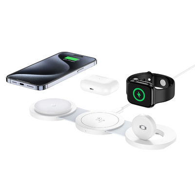 Guter Preis 3 Falte 20W drahtlose Ladestation mit 5W/7.5W/10W/15W magnetischem Ladegerät und Anzeigelicht Online