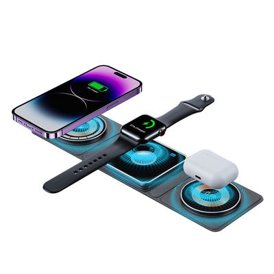 Guter Preis Klappbare drahtlose Ladung 3fach Design für Qi Smartphone Airpods und IWatch Online