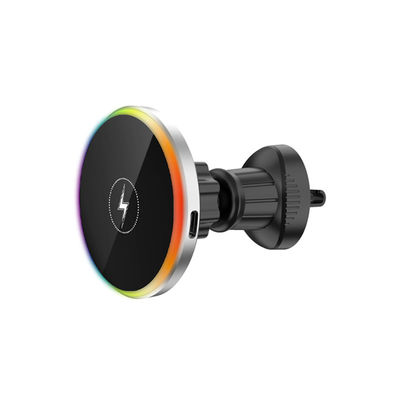 Guter Preis 15 Watt magnetischer Autohalter mit magnetischem drahtlosem Ladegerät Silber/Graue Farbe Online