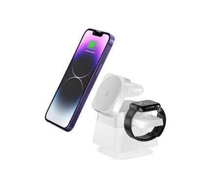 9v 2a Schwarz-Weiß-Abs Acryl-Klammer-Wireless-Ladegerät für Telefon/Kopfhörer/Uhr