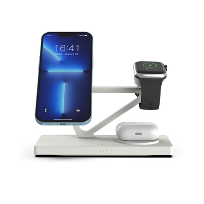 Guter Preis 5 in 1 magnetische drahtlose Ladung mit Nachtlampe 2w ABS-Material Weiß und Schwarz Online