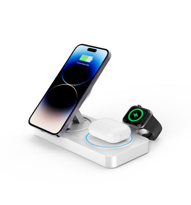 Guter Preis Typ C-Schnittstelle Wireless-Ladegerät mit 15 Watt Handy-Ausgang Multifunktionell unterstützt Apple-Ladegerät ABS-PC-Material Online