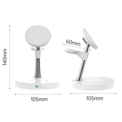 Typ-C-Eingabe Portable Wireless-Ladegerät mit Zinklegierung und ABS Material Schwarz-Weiß Farbe