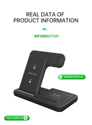 Guter Preis T288 15w/10w Dual Interface Wireless Fast Charger Stand für iPhone und Samsung 2025 Handy-Ladestütze Online