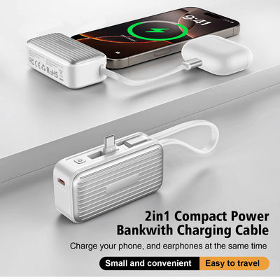 2025 Timess Neue effiziente 4800mah Mobiltelefon-Powerbank Mini-Powerbank mit Dual-Type-C-Interface-Ladebank