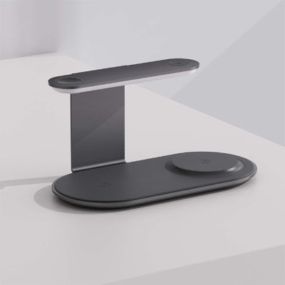3-in-1 Tragbarer Handy-Ladeständer 15W/10W/7,5W/5W Ausgang Typ-C-Schnittstelle für Apple- und Samsung-Telefone