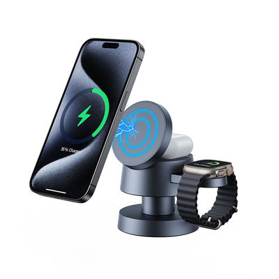 Guter Preis X6 Multifunktionales kabelloses Schnellladegerät 15W/10W/7,5W/5W Apple- und Samsung-Ladegerät mit Nachtlicht Online