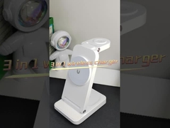 5W Max Power Kompaktes drahtloses Ladegerät zum Kopfhörerladen in schwarz-weiß-violett-grau