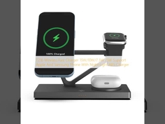 T216 Wireless Fast Charger 15W/10W/7.5W /5W Unterstützung von Apple und Samsung Telefon mit Nachtlicht ABS Ladegerät