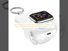 2025 Neueste X556 Apple Watch Ladegerät 2 In 1 Wireless Fast Charger 2500mAh Mini Power Bank Uhr Ladegerät