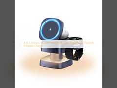 4-in-1-Wireless-Ladegerät mit Nachtlicht 15W/10W/7,5W/5W Faltbares Ladegerät